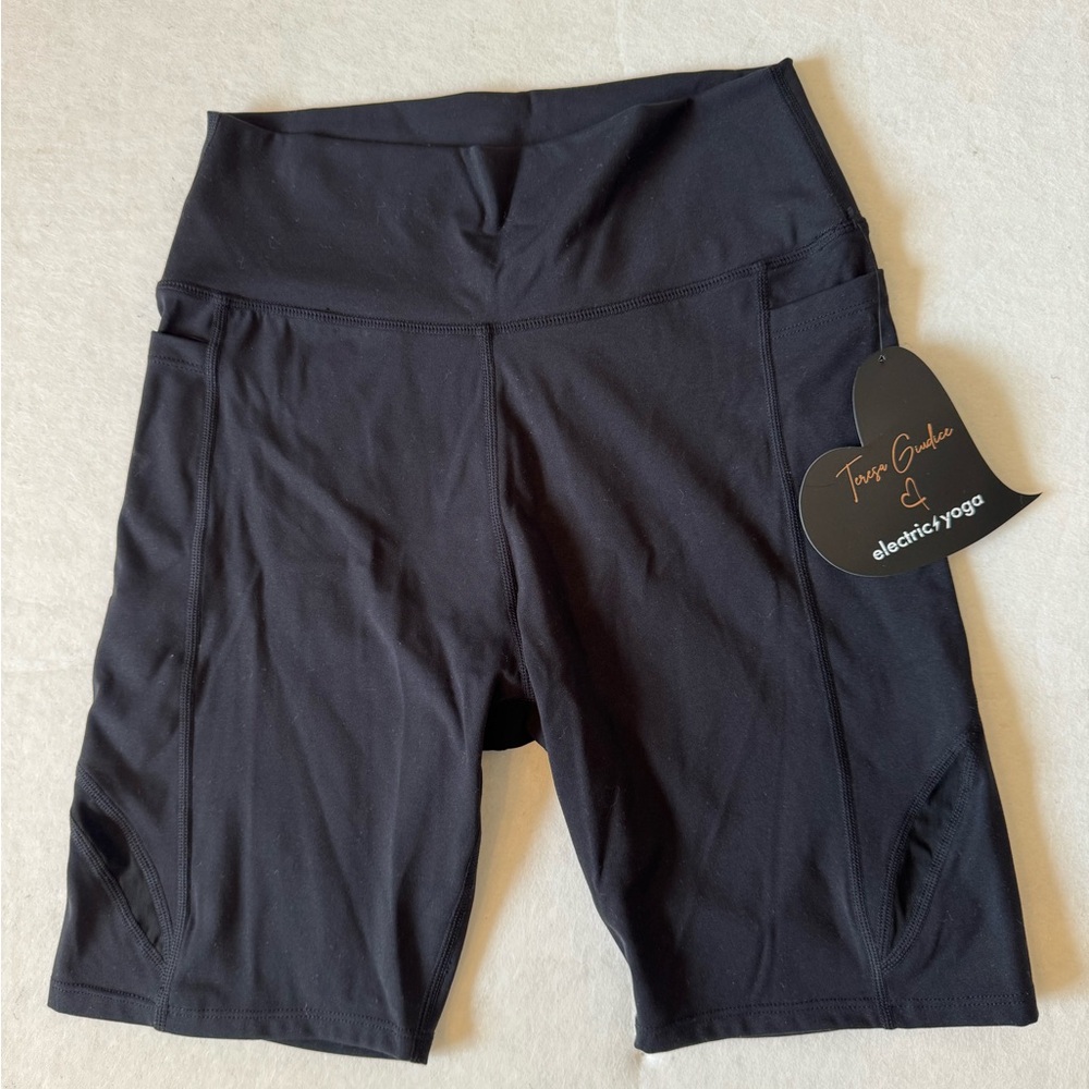 🆕TERESA GIUDICE 2 pocket Yoga workout Shorts - Picture 2 of 7